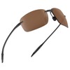 JULI Sports Sunglasses for Men Women TR90 Rimless Frame for