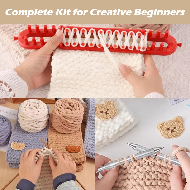 Novelchet Knitting Loom Kit for Beginners with Step by Step