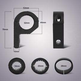 Pack of 2 Universal Work Light Holder 19-32 mm, 0.75 Inch 1.25 Inch Universal Clamp Mount Suitable for Motorcycles Off-Road Vehicles, ATVs, UTVs