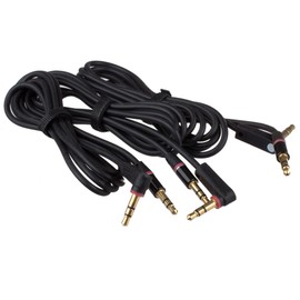 Lilware Rubberized Stereo Auxiliary 3.5 mm Cord Audio Male to Male Cables for Multimedia Devices - Black (Pack of 3)