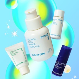 innisfree 화제의 입소문템! 레티놀+시카 앰플로 깐달걀 피부결 완성!