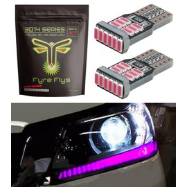 Fyre Flys LED Headlight DRL Strip Bulbs for 2013-2015 Honda Accord Super Bright Canbus Error Free 3014 Series (Pink), X7-3014-18-CN-HA