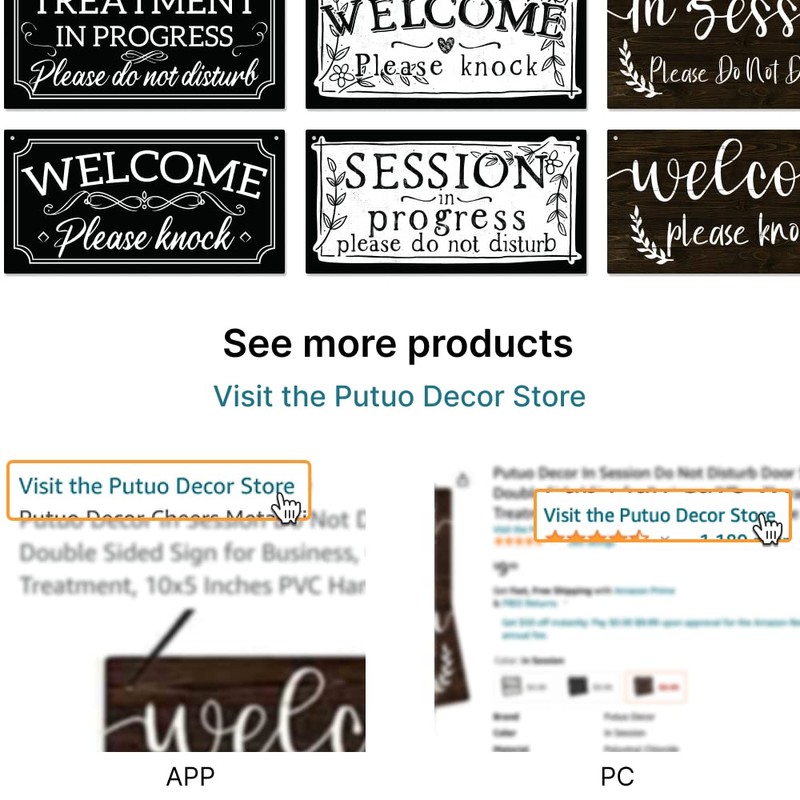 Putuo Decor Señal de PVC Please do not disturb/Welcome -