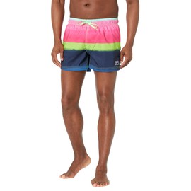 Speedo Men's Swim Trunk Short Length Redondo Striped, Storm Sugar Plum, X-Large