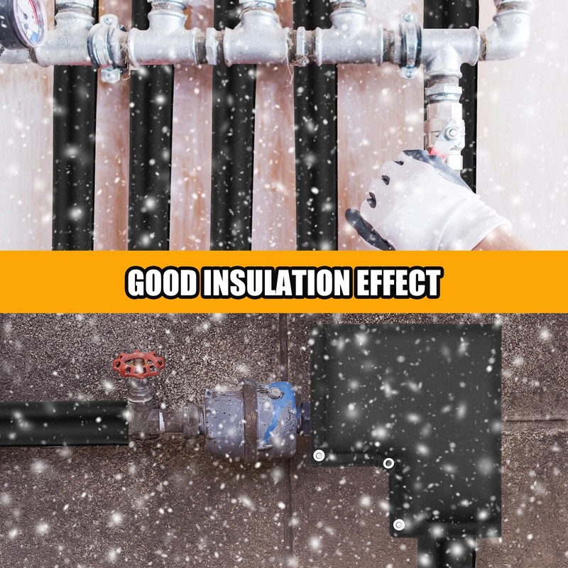 6 Pack 13 Feet Outdoor Pipe Cover for Winter with