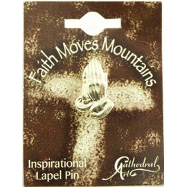 Cathedral Art Praying Hands Inspirational Lapel Pin