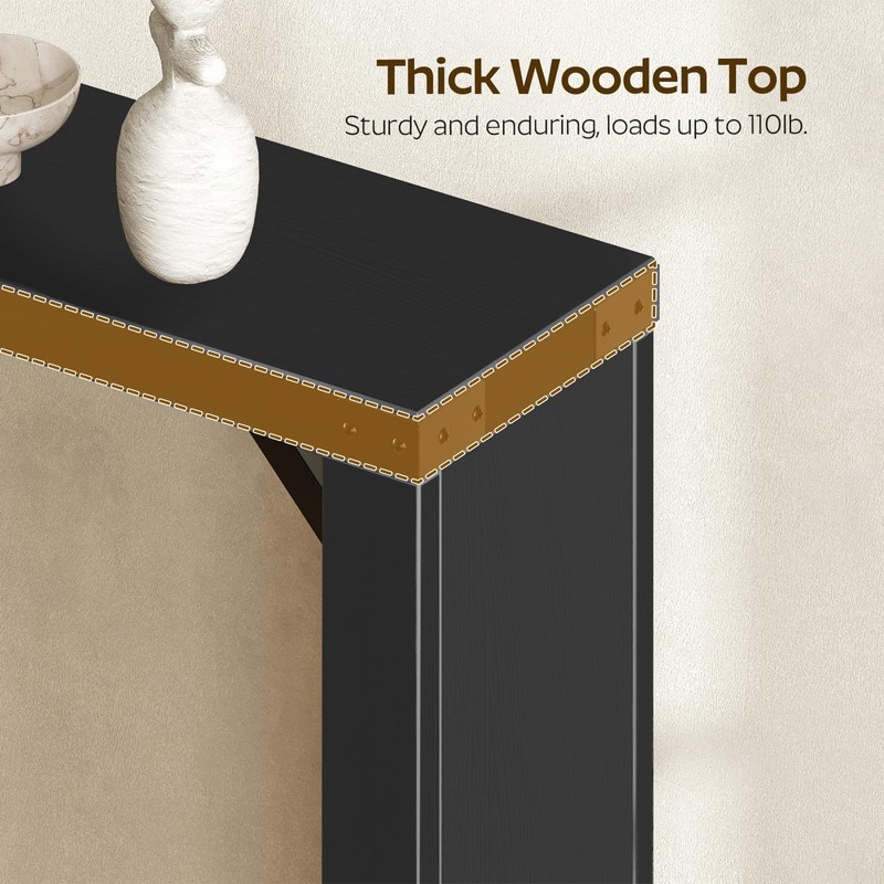 YATINEY Console Table, 70.8" Long Behind Couch Sofa Table, Entryway