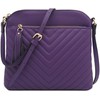Chevron - Bolso cruzado acolchado mediano con detalle de borla