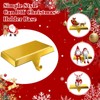 MACTING 6 Pack Christmas Stocking Holders for Mantle, Gold Weighted