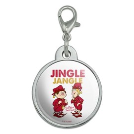 Year Without a Santa Claus Jingle Jangle Chrome Plated Metal Pet Dog Cat ID Tag - Small