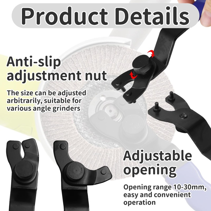 Nivalora Universal Adjustable Pin Wrench – Multi-Function Tool for Pin