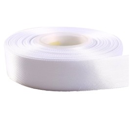 25 Yards / 23Meters of Satin Ribbon 12mm in Multiple Colours Satin Ribbon Tying Gift, Party, Crafts Apron Decorations, Dress, Events, Buy Any 3 Colours & GET 1 Free (White)