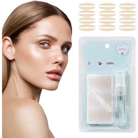 Sticulante de Doble Párpado Ultra Natural Sin Pegamento, Cinta de Párpado Invisible Impermeable Para Ojos con Capucha, Tiras de Levantadores de Párpados Invisibles Para Mujeres Niñas (S: 2.2 * 0.4cm)