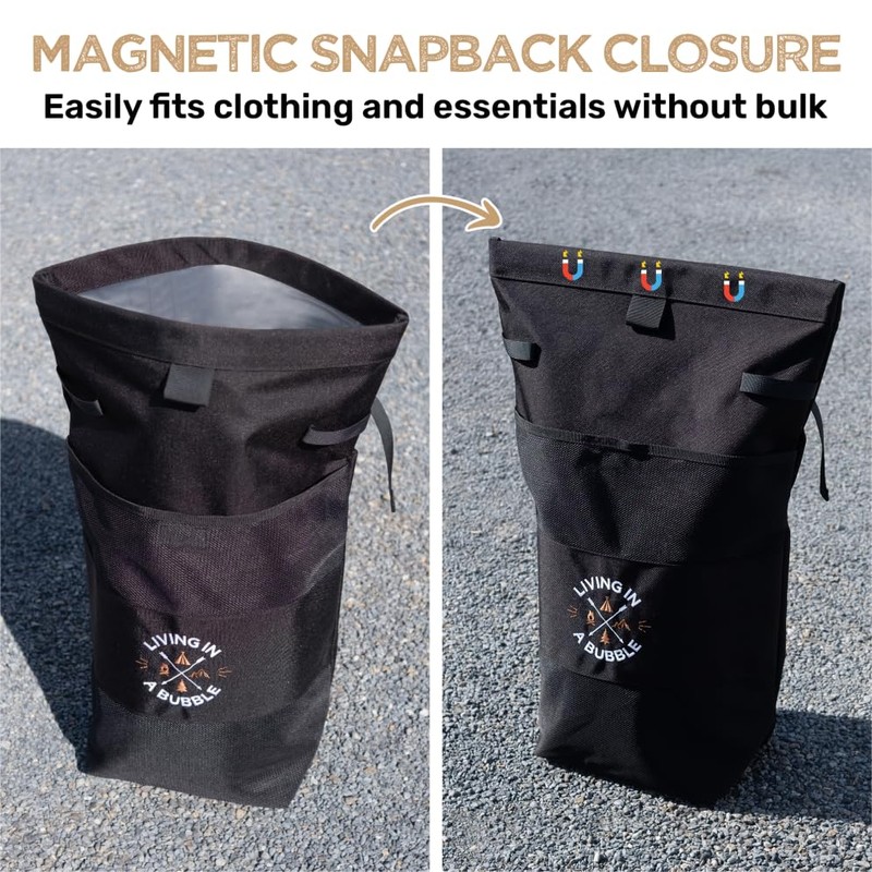 Living in a Bubble Wet Dry Laundry Bag – Portable