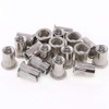 Keadic 50Pcs 304 Stainless Steel Metric Rivet Nut Flat Head