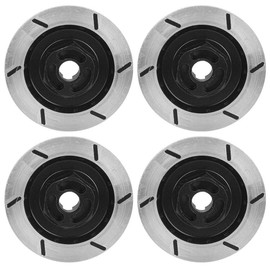 Demeras RC Brake Disc Durable Aluminium Alloy Disc Pad Compatible with 1:10 Simulated RC Car HSP 94123 (Black)