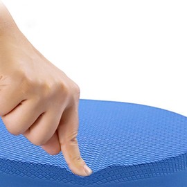 DELURA Balance Pads Balance Pads Horse Fitness Exercise Cushion Balance Cushion Training Mat Gymnastics Trainer Board (Colour: Black)