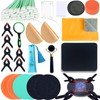 Luxiys 174 Pcs Trading Card Cleaning Care Tool Accessory Kit,