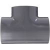 GF Piping Systems PVC Pipe Fitting, Tee, Schedule 80, Gray,