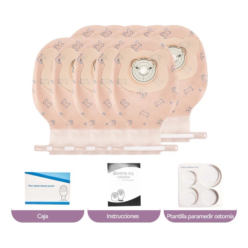 Bolsas De Ostomía Infantiles 15mm-40mm 20 Unidades