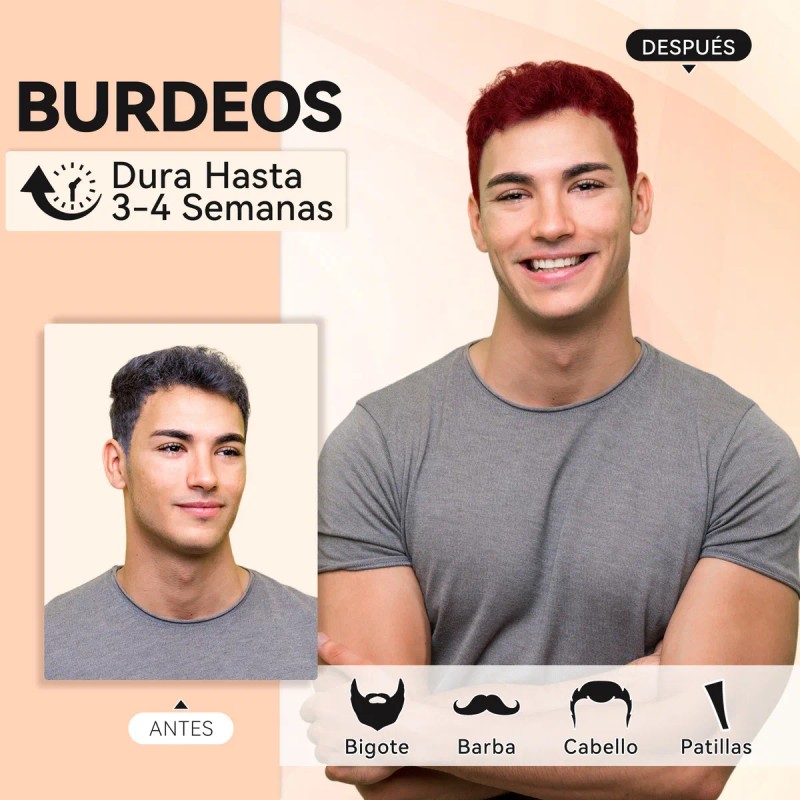 Champ Para Cubrir Canas, Tinte Instantneo Para Cabello