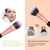 Salandens Brochas para maquillaje 16 Piezas. Brocha de cerdas sintéticas