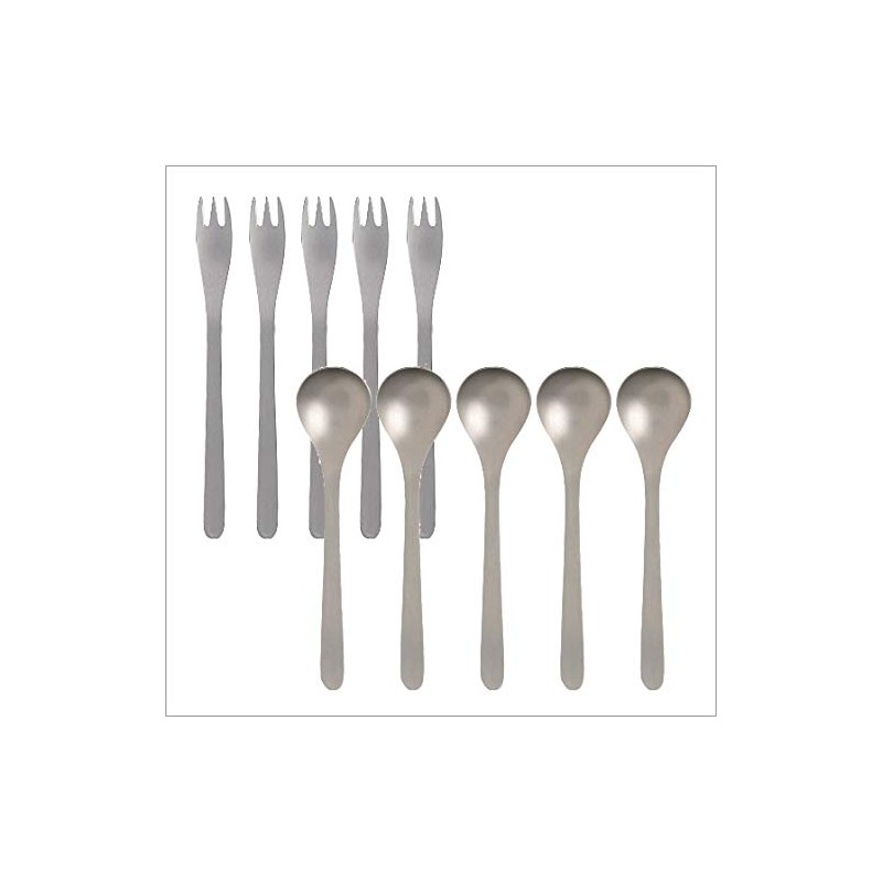 Sori Yanagi 121517010011 #1250 Stainless Steel Teaspoon & Princess Fork