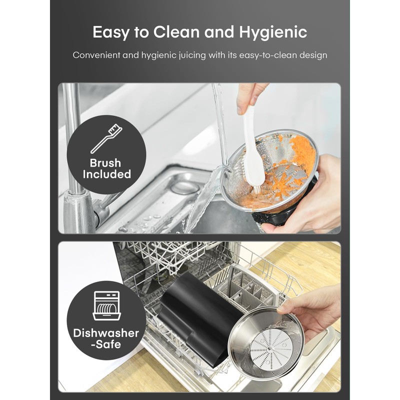 Juicer Machines, Juilist 3" Wide Mouth Juicer Extractor, for Vegetable