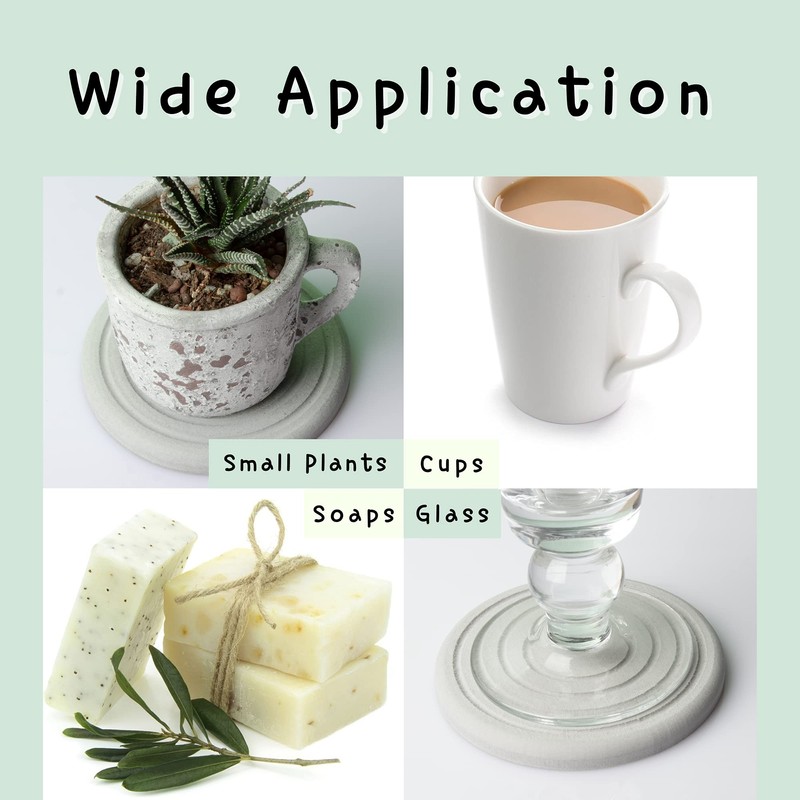 Skylarlife Absorbent Diatomite Coaster for Drinks and Plants Fast Water