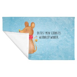 Mr. & Mrs. Panda Guest towel Christmas mouse – gift, Advent, Merry Christmas, Santa Claus, travel towel, Christmas motif, Christmas decoration, guest towel, sports towel, winter, Christmas greeting