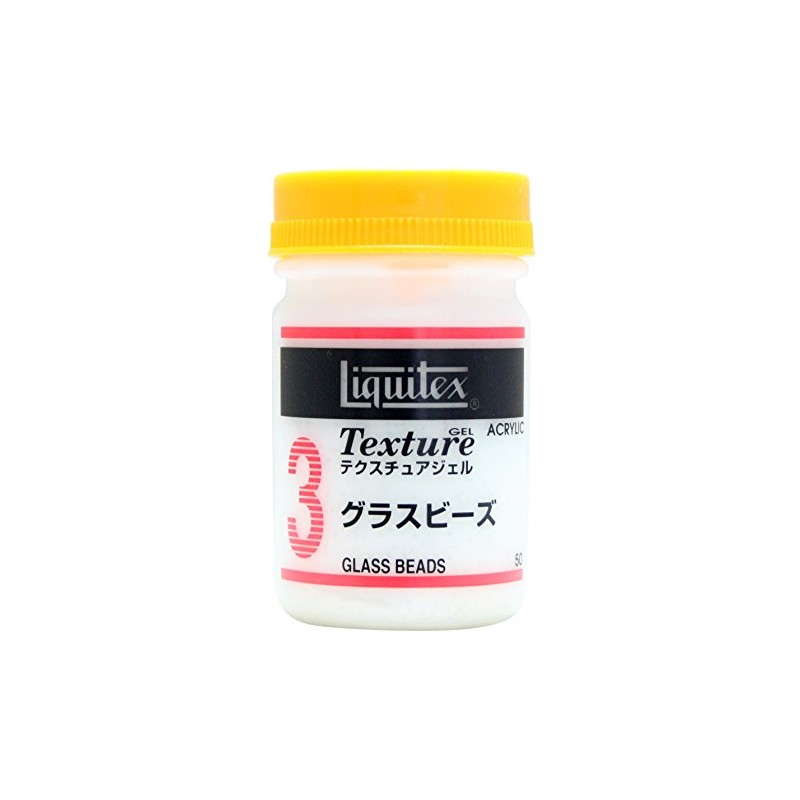 LIKITEX Acrylic Paint, Liquitex Texture Gel Glass Beads, No.3, 1.7