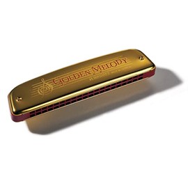 Hohner Accordions Hohner Harmonica 2416-C Golden Melody Tremolo Harmonica, Key of C, Gold