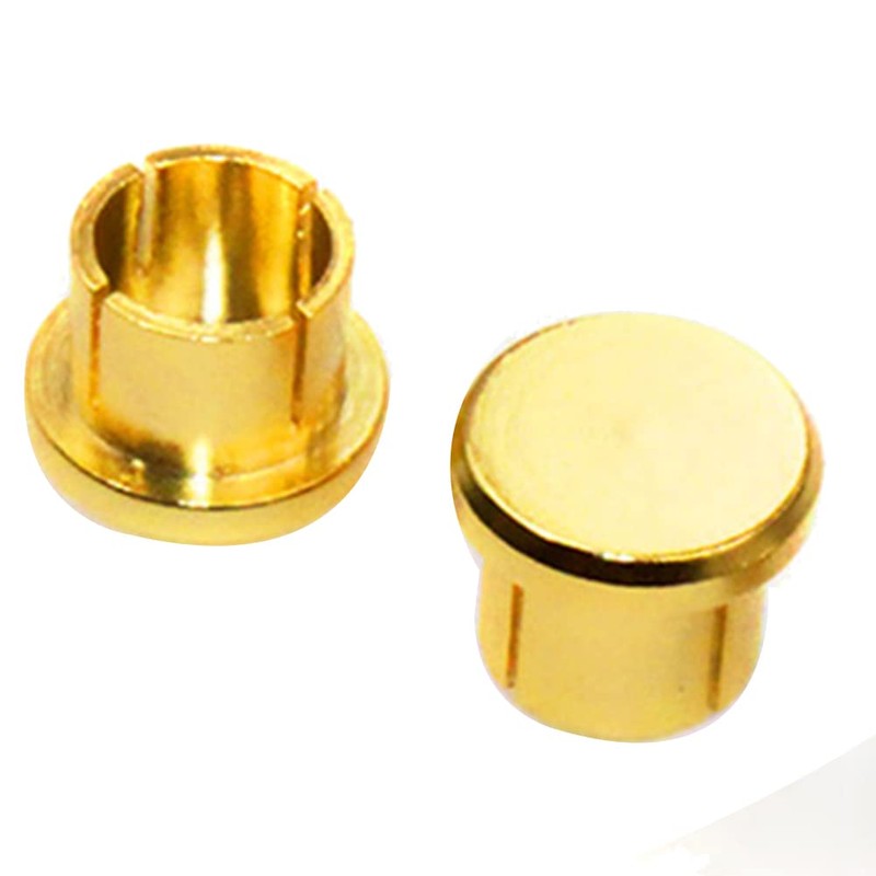 Shusmda 8Pcs Gold Plated Protection Cap Plug Short-Circuit Socket Phono