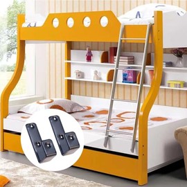Abvsdu 2PCS Bunk Bed Ladder Hook, 1" Kids Replacement Hardware With PVC Coating, for Camper/RV Stand (Black)