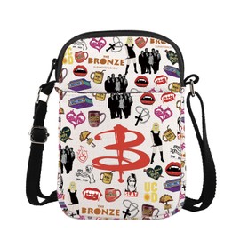 ENSIANTH BTVS Inspired Gift Vampire Slayer Movie Lover Crossbody Bag Buffy Vampire Fans Gift BTVS Merch Vampire Messenger Bag (Buffy CB)