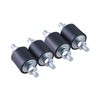 CNCYEAH 4 Pieces M8 Rubber Bearings, Rubber Buffer Anti-Vibration Male,