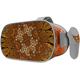 Decal Style Skin Wrap Compatible with Oculus Go Headset - Flower Stone (Oculus NOT Included)