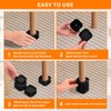 shouwuhho 4 Pack Furniture Risers Adjustable Bed Risers Heavy Duty
