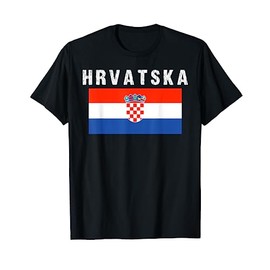 Hrvatska Croatia Flag Soccer Distressed Croatian Fan T-Shirt