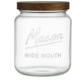 kitchentoolz Large Mason Jars with Lids – 64 oz Mason Jars Wide Mouth, 1/2 Gallon Glass Jar with Lid for Pantry Storage, Canning, Flour, Dry Goods – 2 Pack