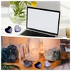 GUJOXILA Purple Agate Heart Made of Stone Natural Stone Healing