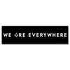We are Everywhere Square & Compass Masonic Bumper Sticker -