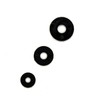 Black Nylon Penny Washers M5 x 15mm, 5.3mm Inner Diameter