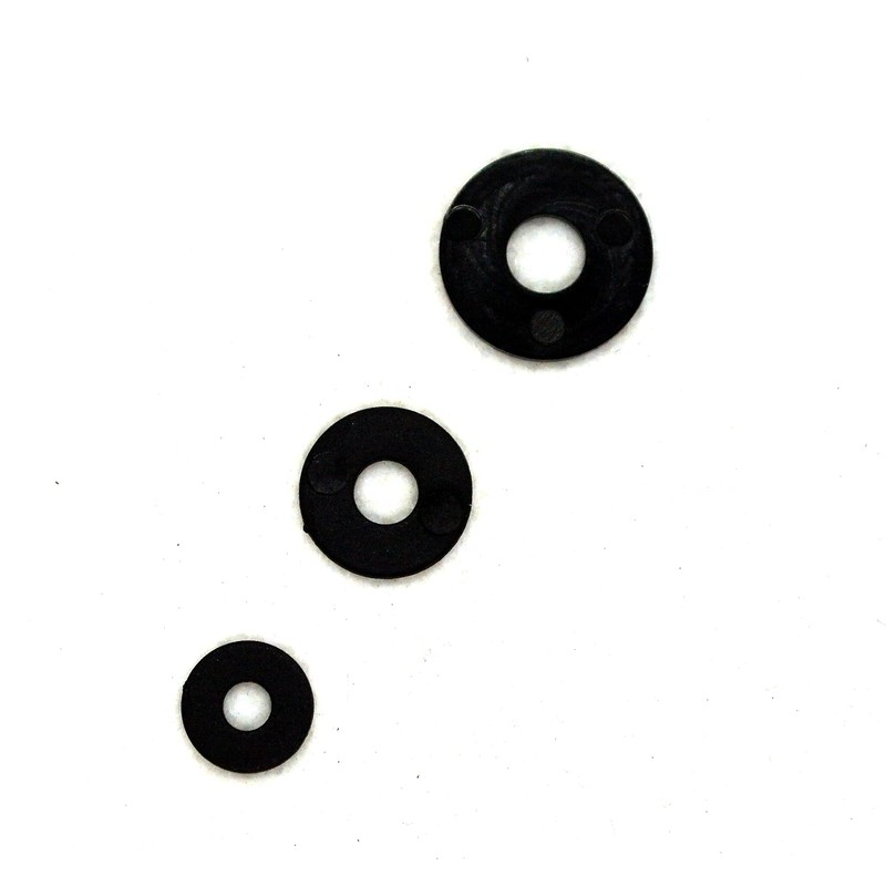 Black Nylon Penny Washers M5 x 15mm, 5.3mm Inner Diameter