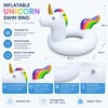 Inflatable Unicorn Pool Float for Summer Fun – Thick PVC