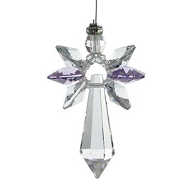 Crystals lucky crystal angel, Crystal, Amethyst-hell, 19,4 x 3,5 x 1 cm