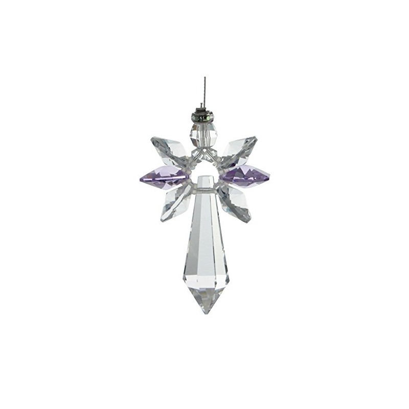 Crystals lucky crystal angel, Crystal, Amethyst-hell, 19,4 x 3,5 x