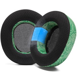 WC Freeze Nova Pro Wireless - Cooling Gel Earpads for Arctis Nova Pro Wireless ONLY (Doesn’t Fit Other Models), Made by Wicked Cushions, Improved Durability, Thickness & Sound Isolation | Emerald Tide