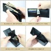 Kapon Men's Bi-fold Wallet, Genuine Leather, Box-shaped Coin Purse, Lightweight,