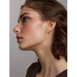 gold earrings for women (Gold Heart)